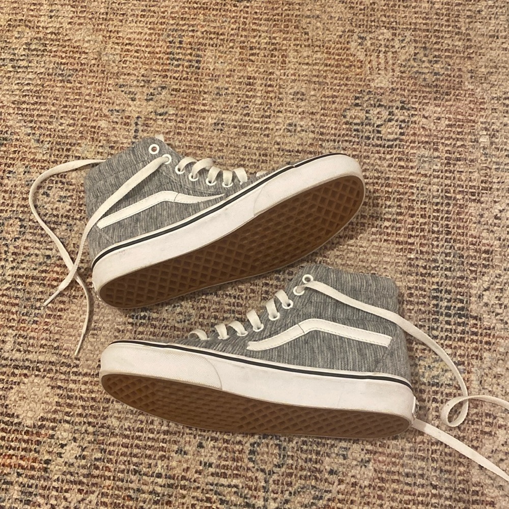 Gray Sweater Vans | Men’s 9 Women 7.5